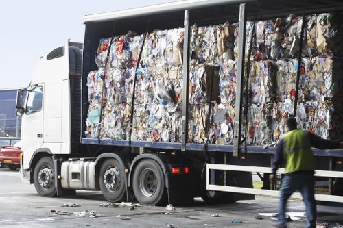 Recycling bins for commercial waste in Shortlands